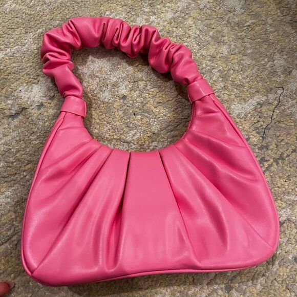 JW PEI pink womens gabbi ruched hobo handbag - Picture 4 of 7